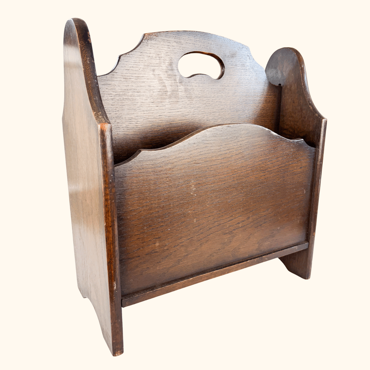 Solid Mahogany Wooden Magazine Rack Sunshine Thrift