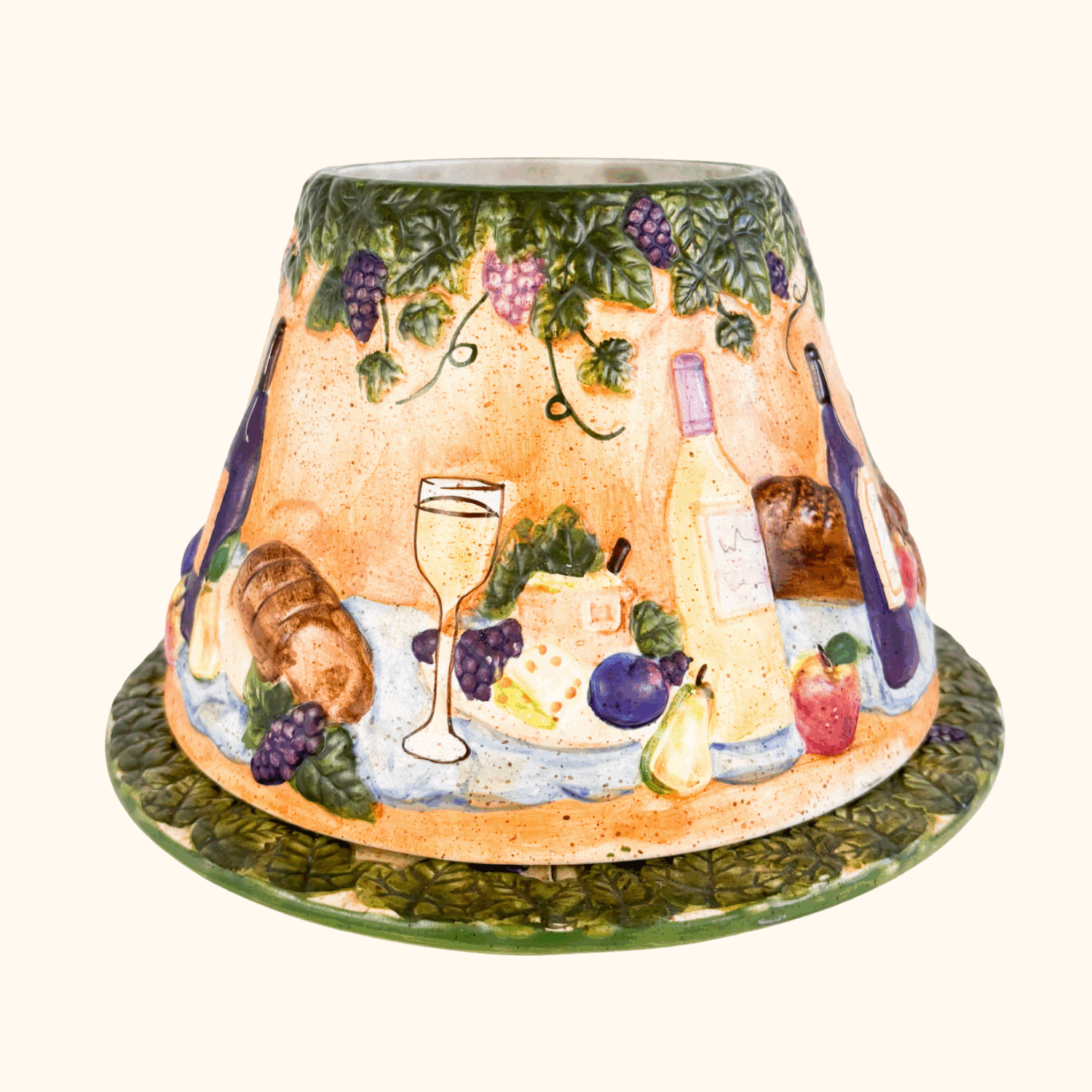 Yankee Candle Cheese &amp; Wine Shade &amp; Tray Yankee Candle