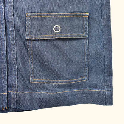 Whistles Joanna Blue Denim Blazer - Size 12