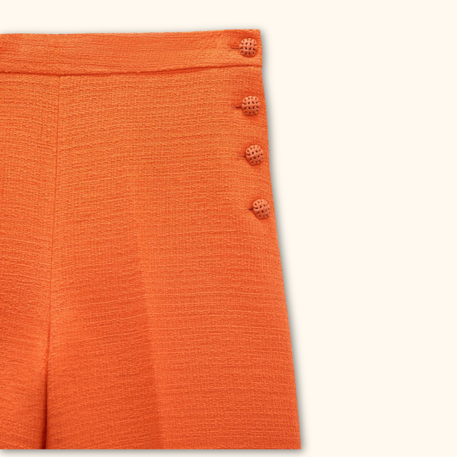 Zara Orange Culotte Wide Leg Trousers - Size Medium - Zara - Trousers