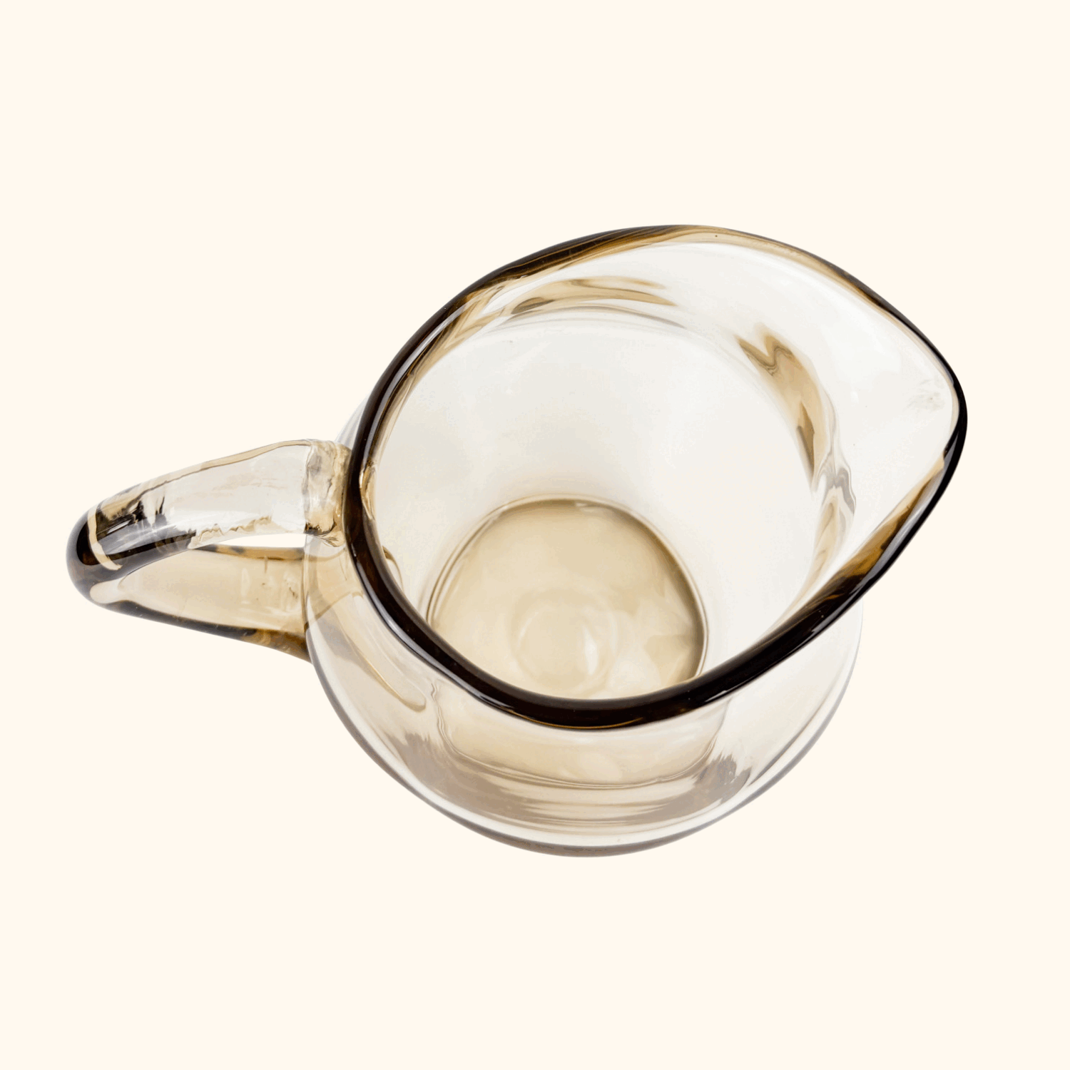 Vintage 1970s Brown Smoked Glass Jug -  - Kitchenware