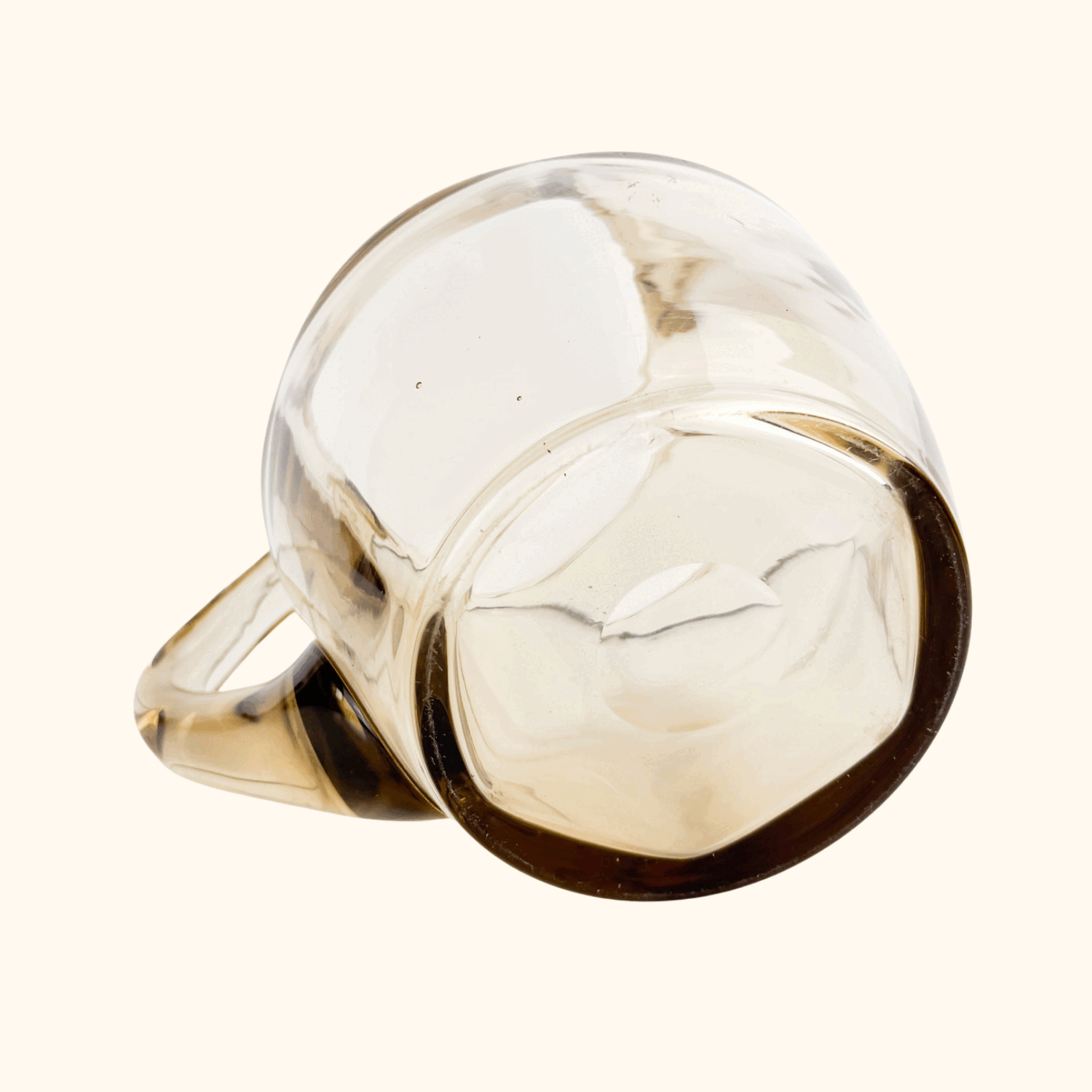 Vintage 1970s Brown Smoked Glass Jug -  - Kitchenware