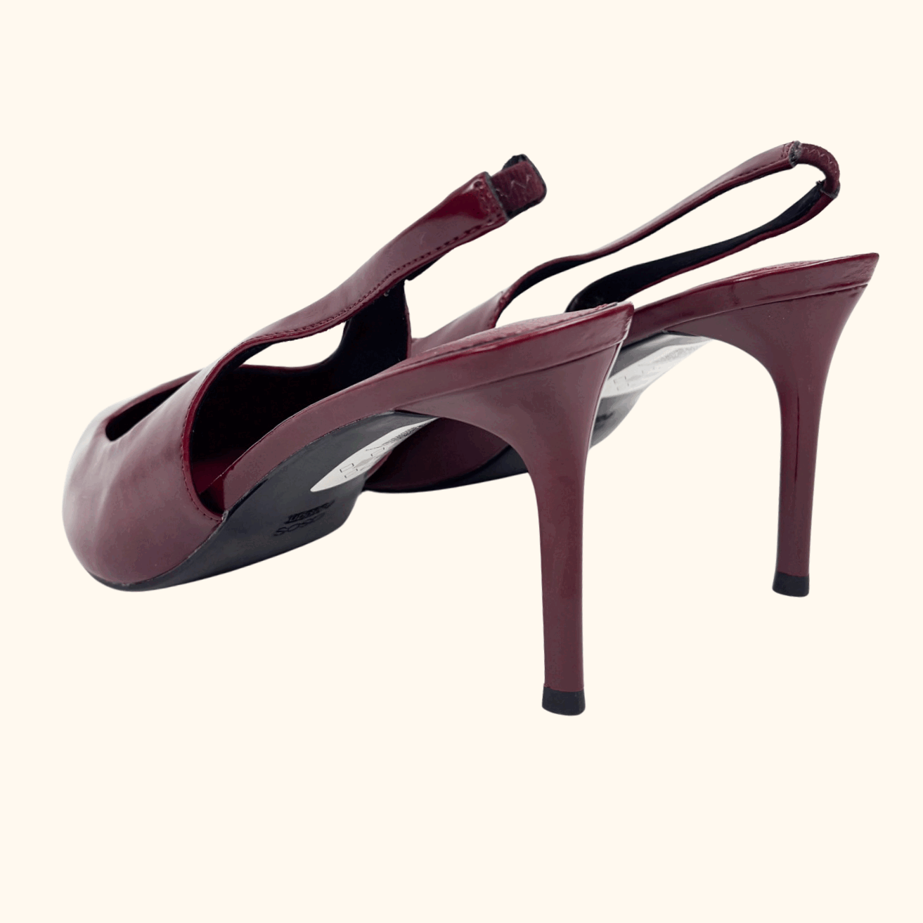 ASOS Burgundy Slingback Heels - Size 8 ASOS