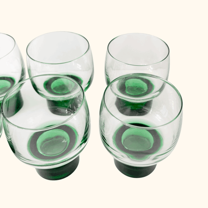 Luminarc Green Stem Whisky Glasses - Set of 6 -  - Glassware