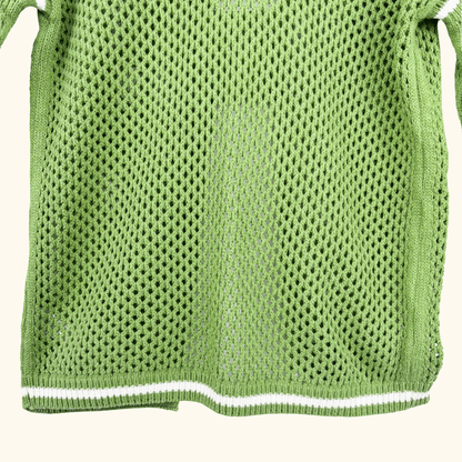 Next Green Open Back Knitted Jumper - Size XS Next