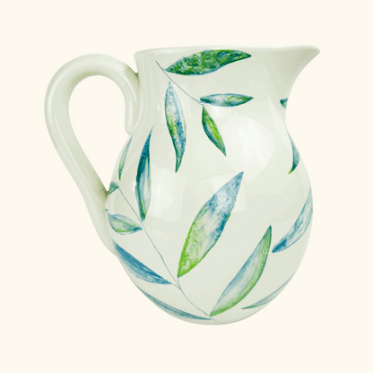Marks and Spencer Large Green Leaf Pitcher Jug M&amp;S