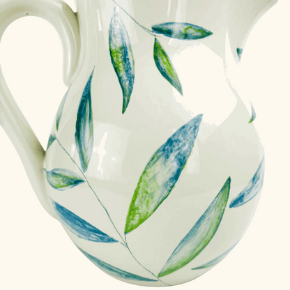 Marks and Spencer Large Green Leaf Pitcher Jug M&amp;S