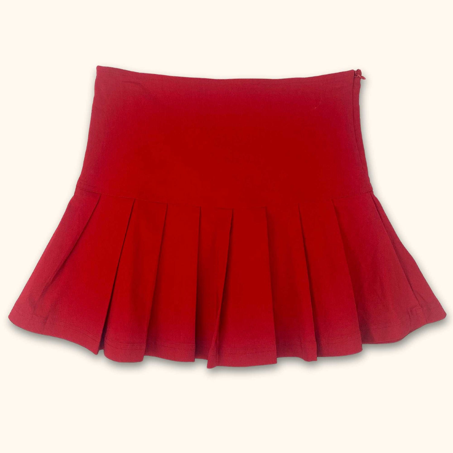 Vintage H&amp;M Pleated Skirt Red - Size XS - H&amp;M - Skirts