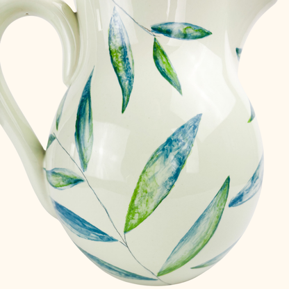 Marks and Spencer Large Green Leaf Pitcher Jug M&amp;S