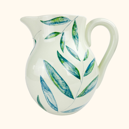 Marks and Spencer Large Green Leaf Pitcher Jug M&amp;S