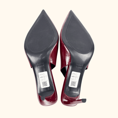 ASOS Burgundy Slingback Heels - Size 8 ASOS