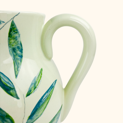 Marks and Spencer Large Green Leaf Pitcher Jug M&amp;S