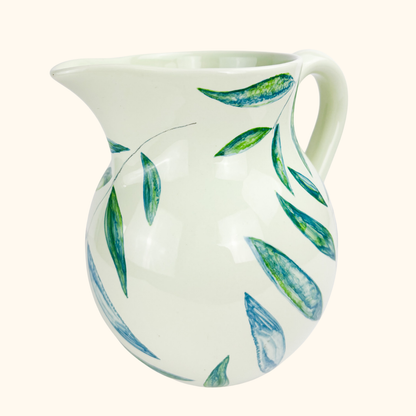 Marks and Spencer Large Green Leaf Pitcher Jug M&amp;S