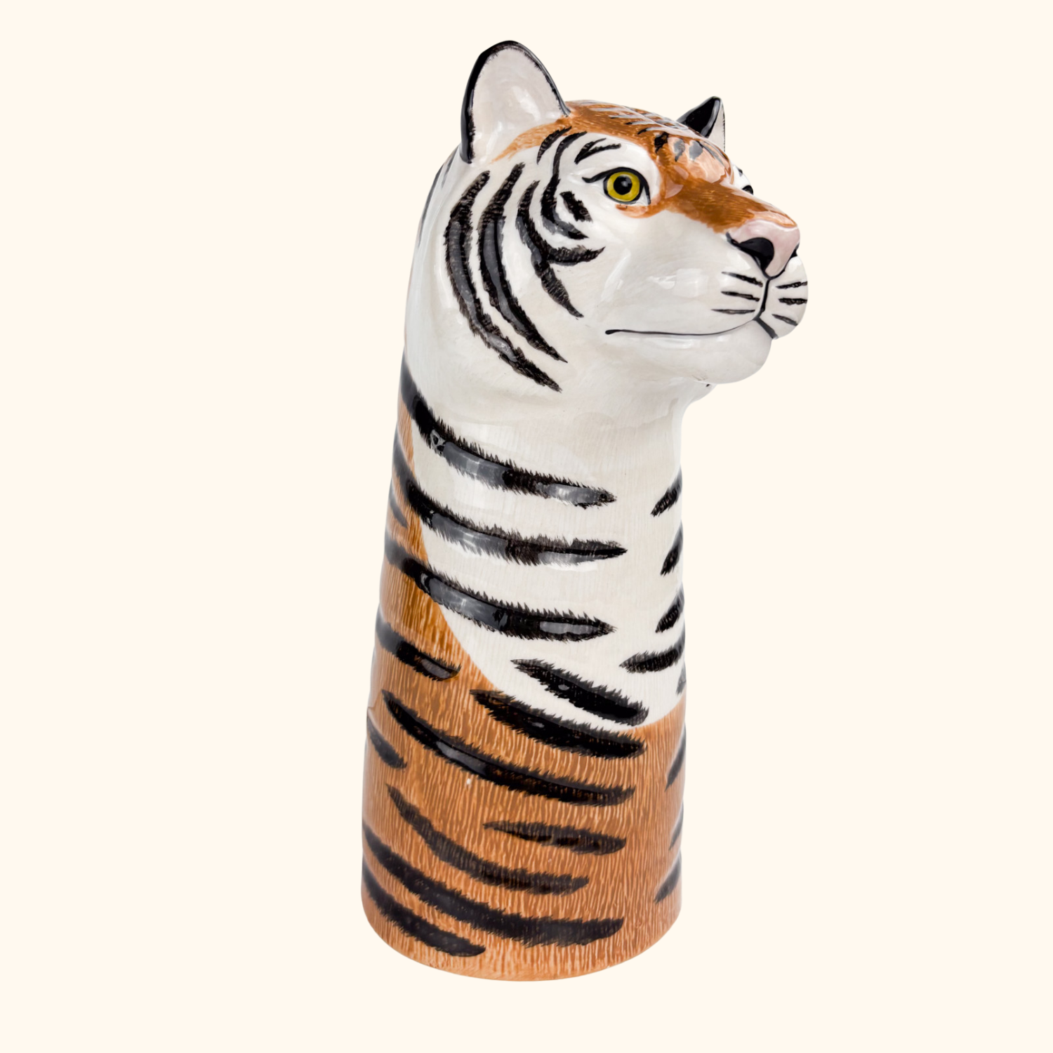 Quail Ceramics Tiger Head Vase -  - Vases