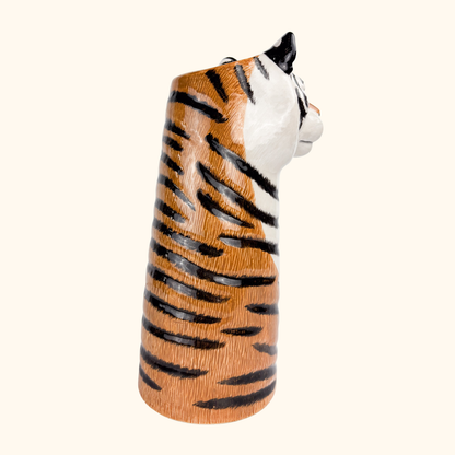 Quail Ceramics Tiger Head Vase -  - Vases