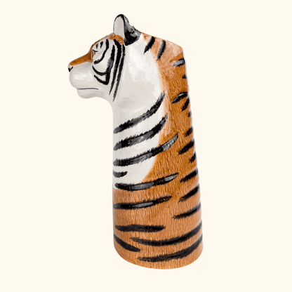 Quail Ceramics Tiger Head Vase Quail Ceramics