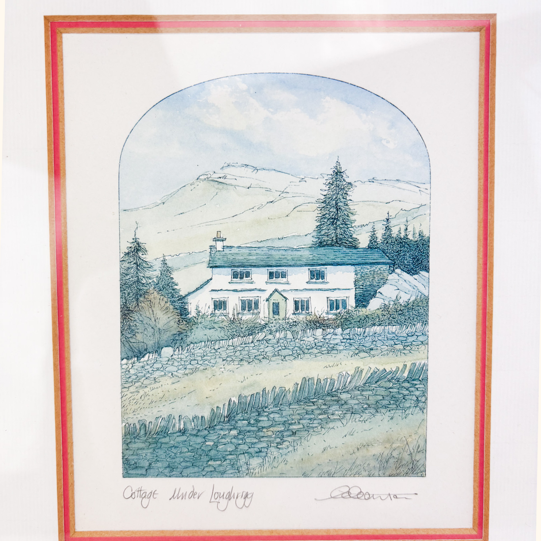 Cottage Under Loughrigg Framed Print Sunshine Thrift