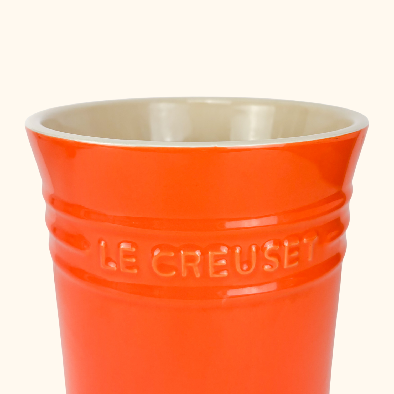 Le Creuset Stoneware Orange Medium Storage Jar 1.8L