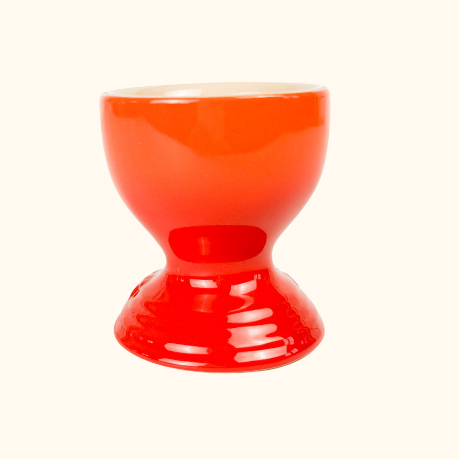 Le Creuset Volcanic Orange Stoneware Egg Cup Le Creuset