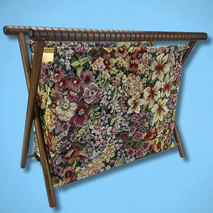 Vintage Floral Folding Knitting Basket - Sunshine Thrift - Decoration