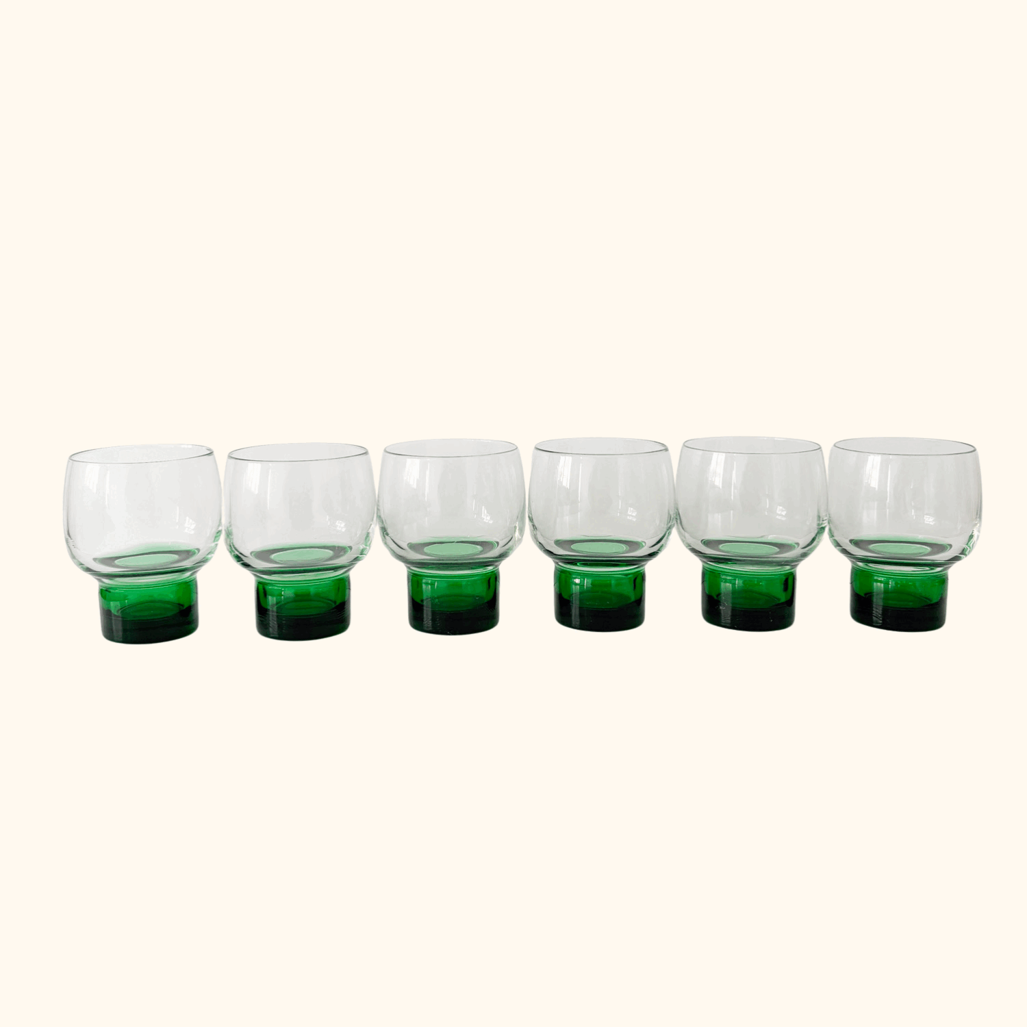 Luminarc Green Stem Whisky Glasses - Set of 6 -  - Glassware