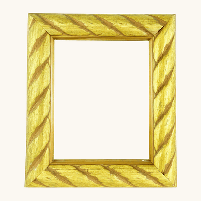 Wooden Gold Painted Chunky Wall Mirror Sunshine Thrift