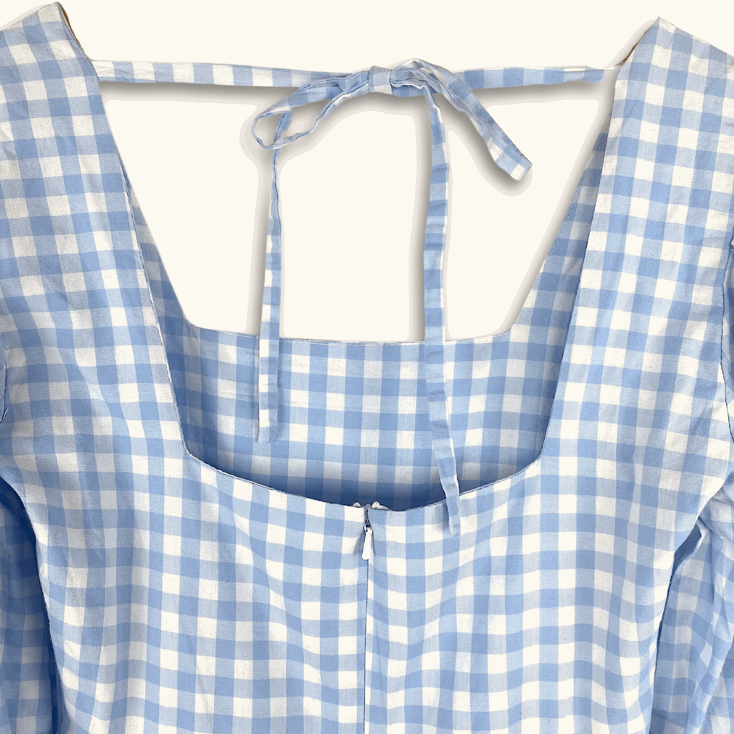 Molby The Label Blue Gingham Short Sleeve Midi Dress - Size 8 - Never fully dressed - Dresses