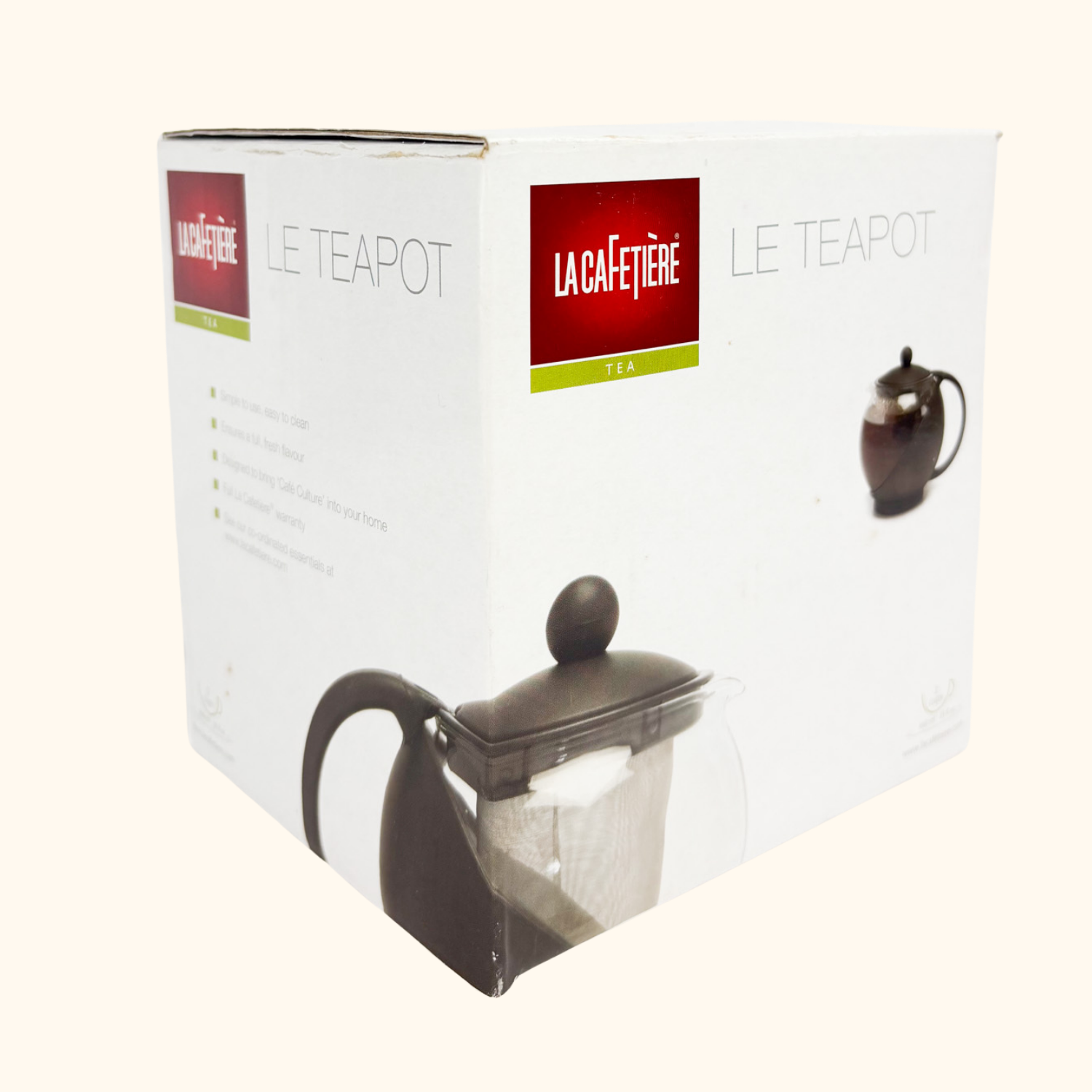 Black La Cafetiere Infuser Teapot Boxed -  - Kitchenware