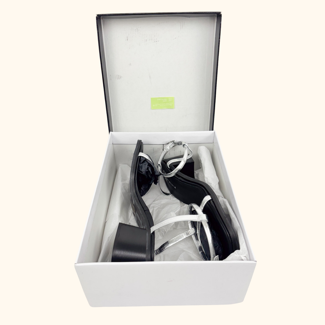 E8 By Miista Petia Silver Sandals - Size 7