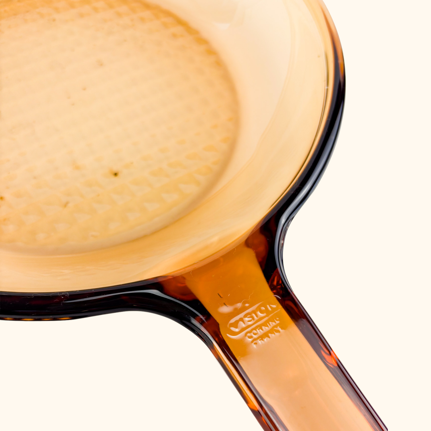 Vision Corning France Amber Glass Pan Skillet Set Vision Corning