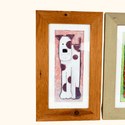 Vintage 2000s Kate Mawdsley Framed Cat and Dog Prints - Set of 3 Kate Mawdsley
