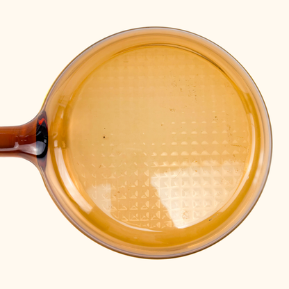 Vision Corning France Amber Glass Pan Skillet Set Vision Corning