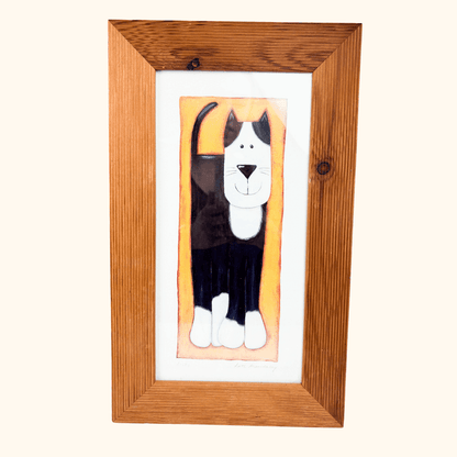 Vintage 2000s Kate Mawdsley Framed Cat and Dog Prints - Set of 3 Kate Mawdsley