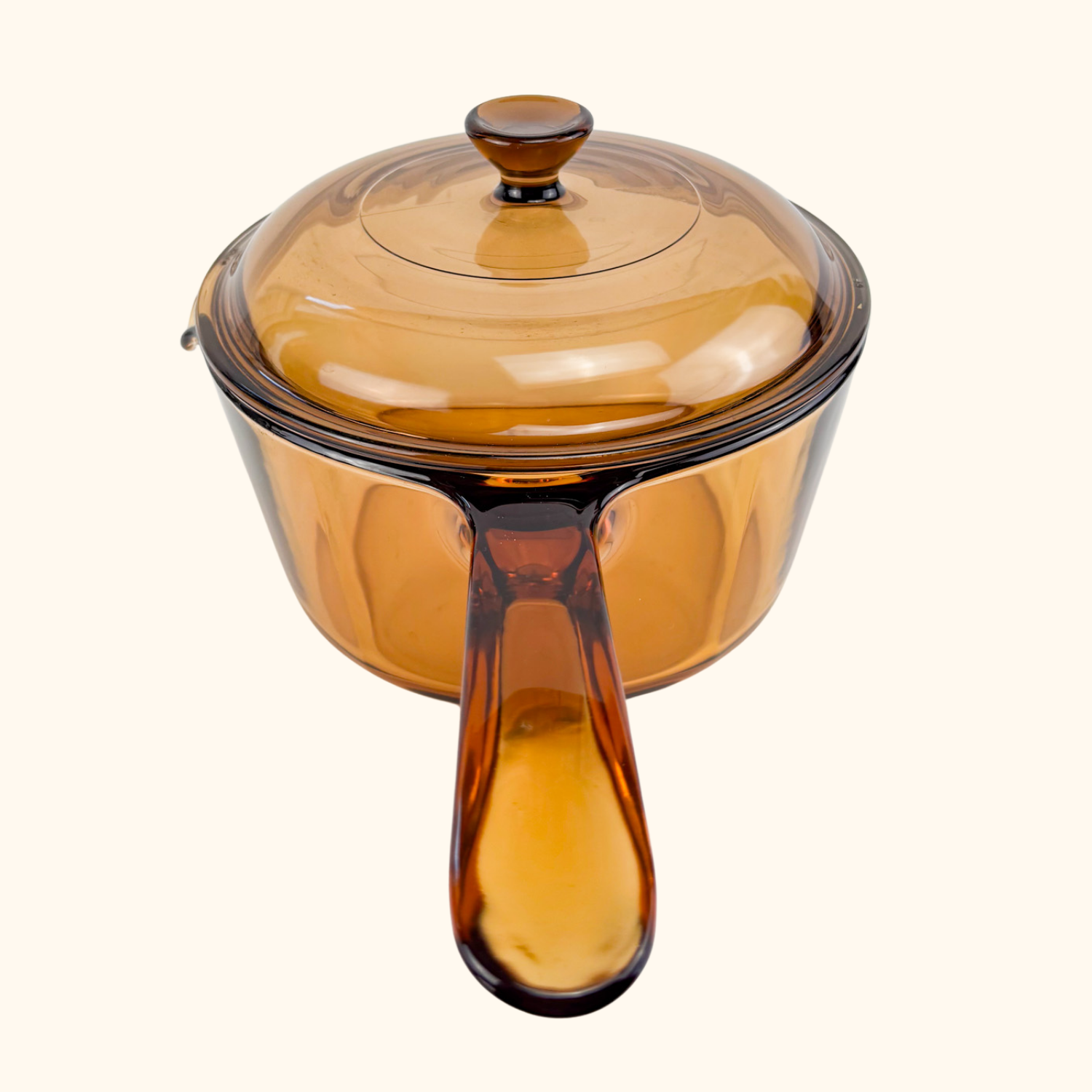 Vision Corning France Amber Glass Pan Skillet Set Vision Corning