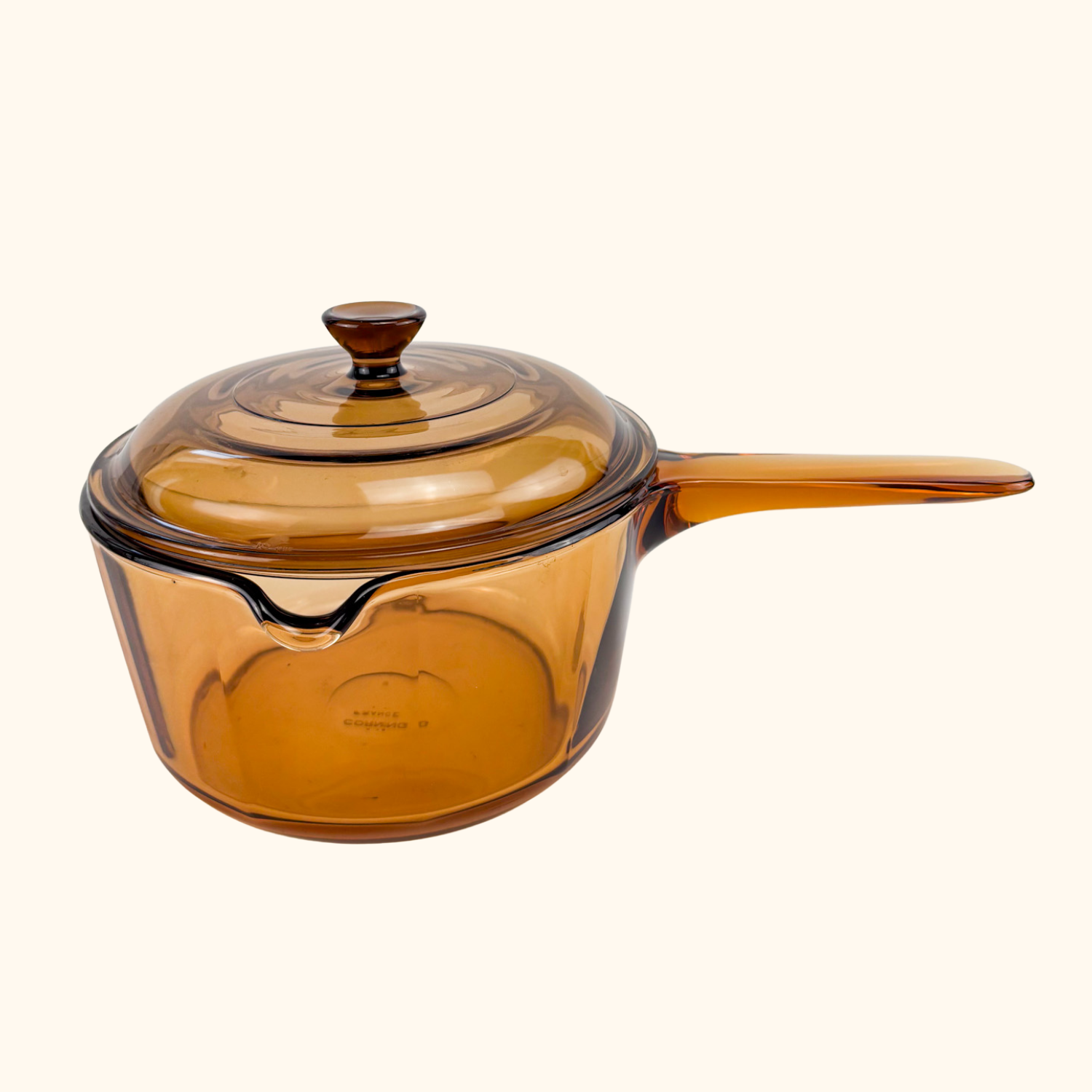 Vision Corning France Amber Glass Pan Skillet Set Vision Corning