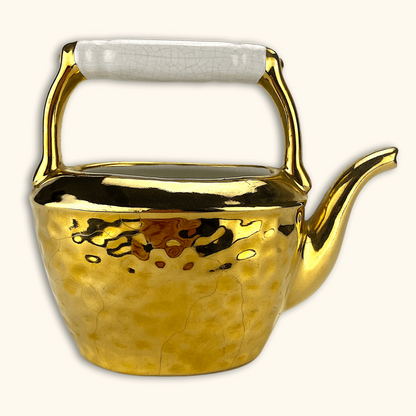 Brass Effect Ornamental Kettle - Sunshine Thrift - Ornaments