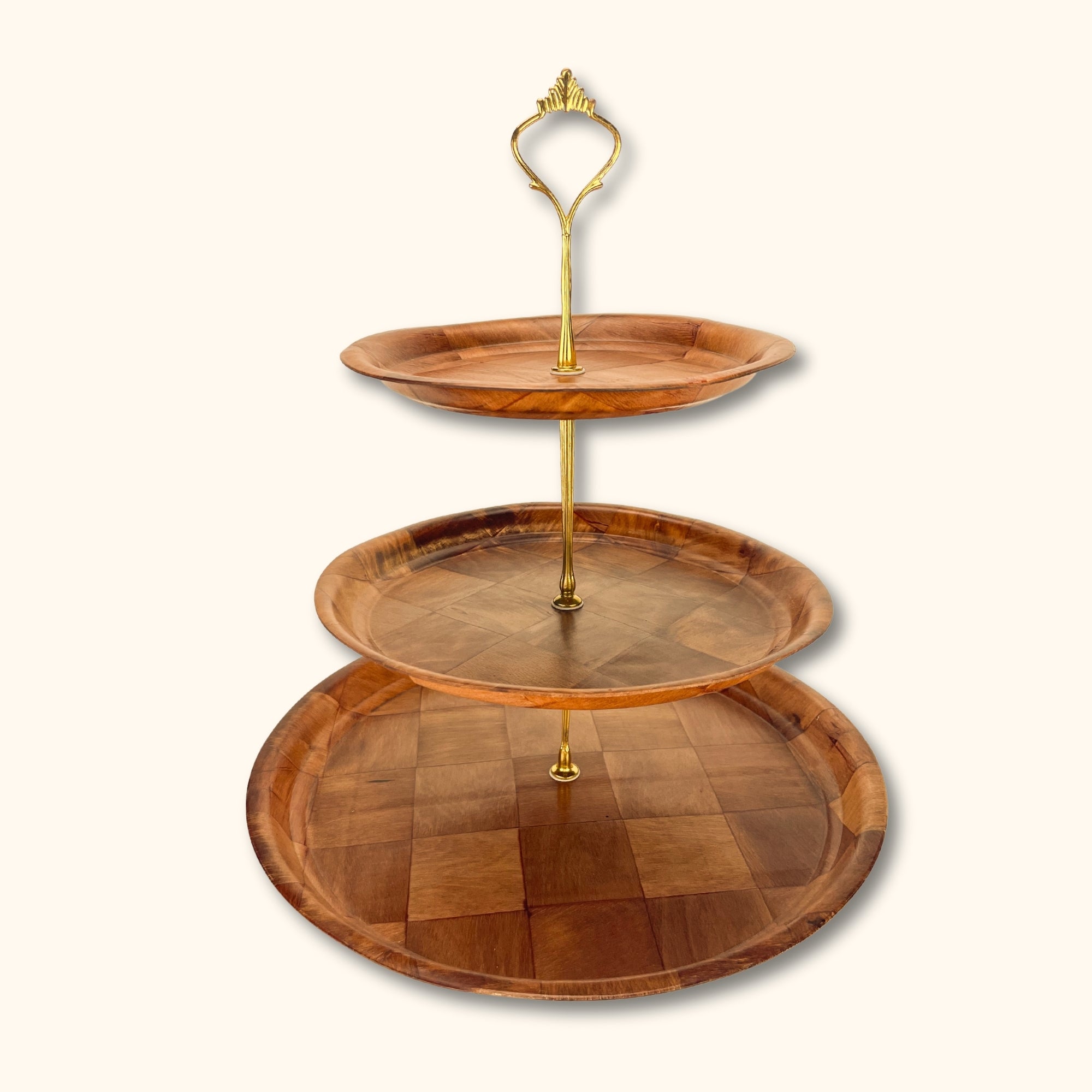 Retro Three Tier Cake Stand - Sunshine Thrift - Kitchenware