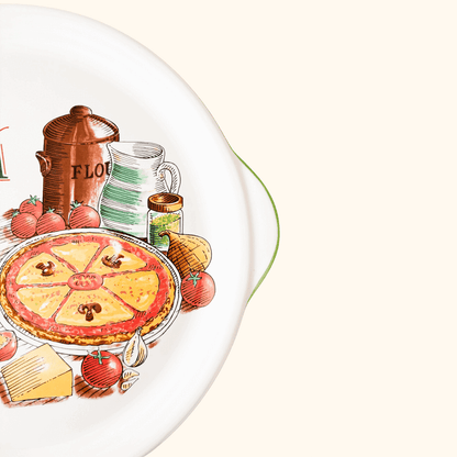 Vintage Rayware Pizza Recipe Serving Plate Rayware