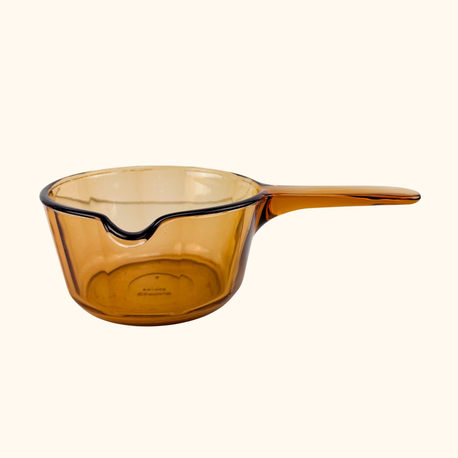 Vision Corning France Amber Glass Pan Skillet Set Vision Corning