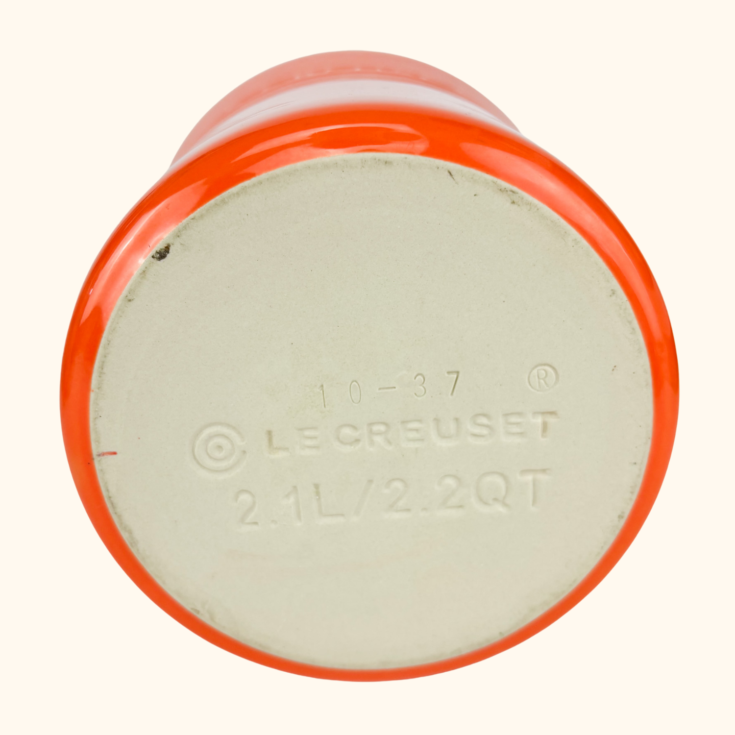 Le Creuset Stoneware Orange Medium Storage Jar 1.8L