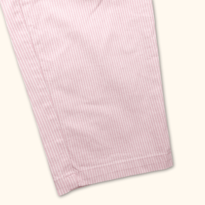 M&amp;S Pink Pinstripe Tailored Trousers - Size 16