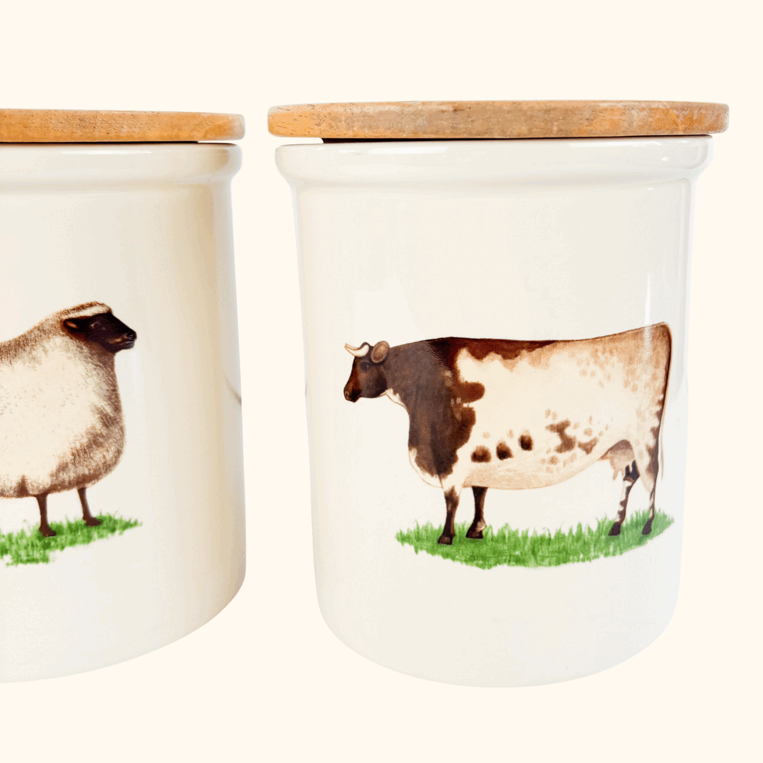 Pimpernel Farm Animal Ceramic Storage Jars Set of 3 Pimpernel