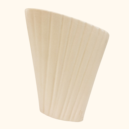 Arthur Wood Mid Century Orange and White Vase Arthur Wood