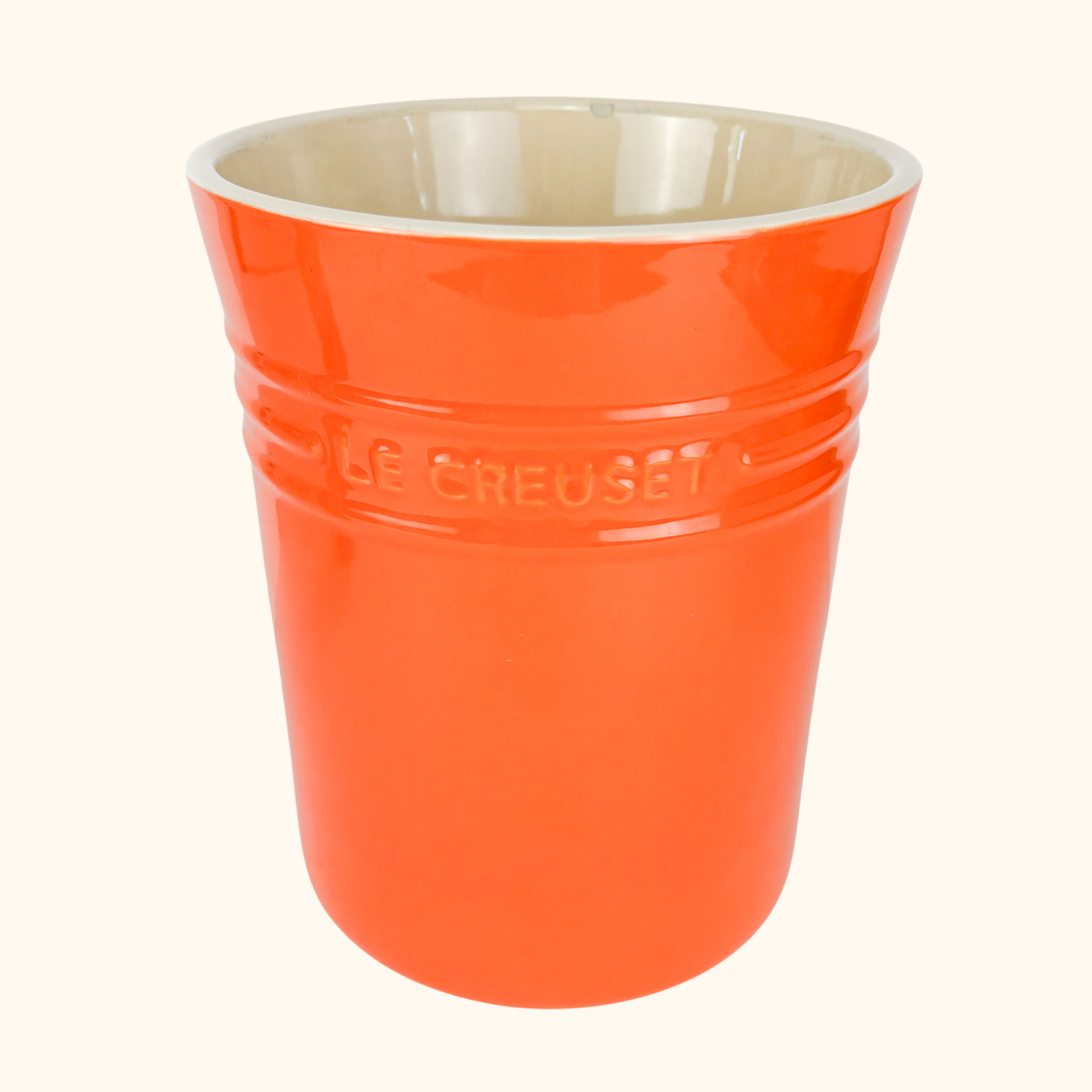 Le Creuset Stoneware Orange Large Storage Jar 3L