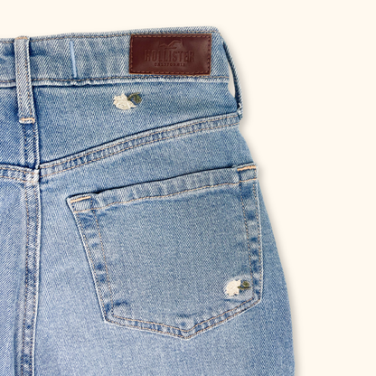 Hollister High Waist Floral Mom Jeans - Size W24