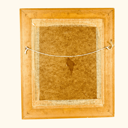 Wooden Gold Painted Chunky Wall Mirror Sunshine Thrift