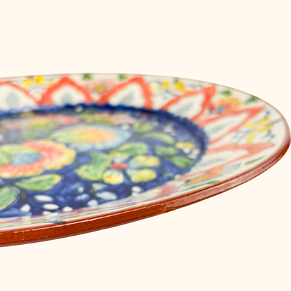 Olaria Terracotta Clay Large Serving Platter Sunshine Thrift