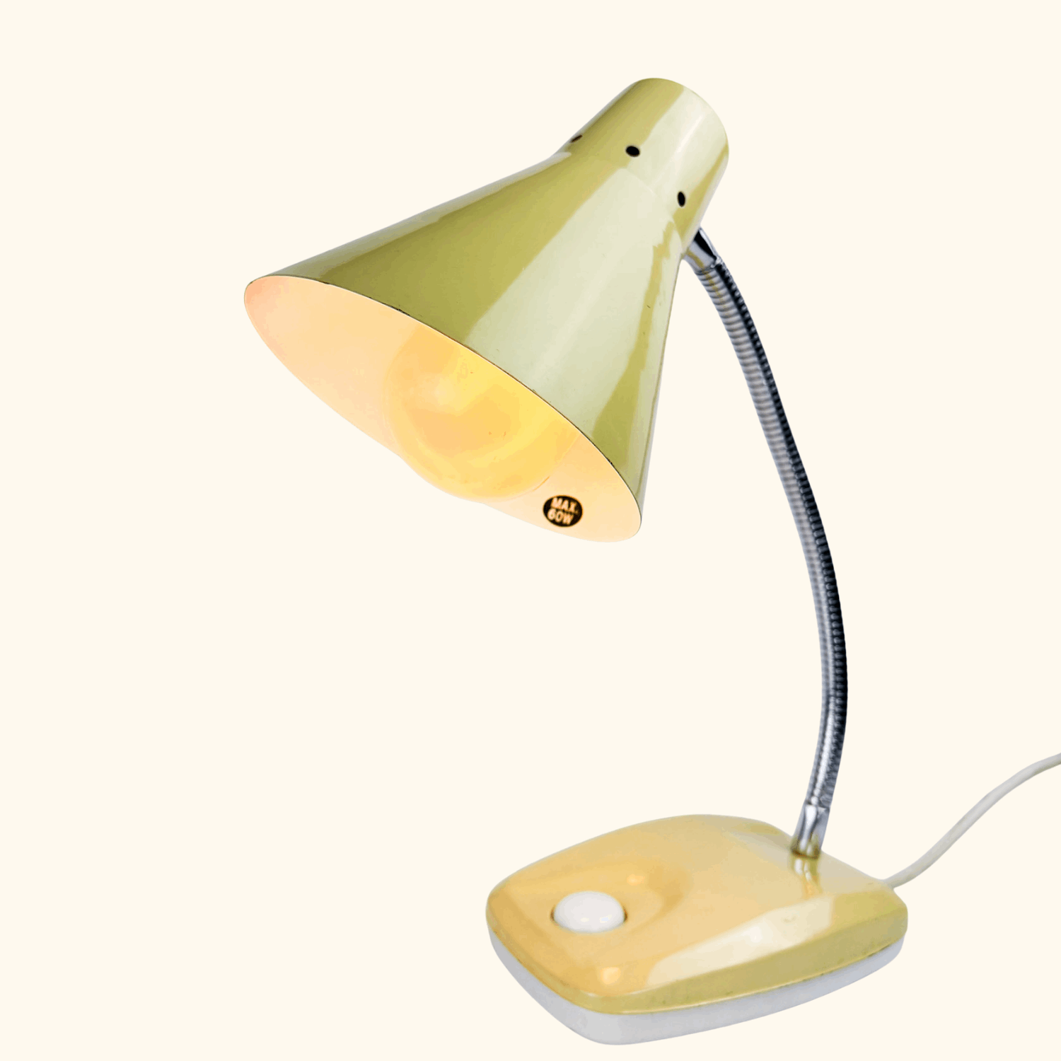 Vintage Endon 412 Adjustable Desk Lamp Cream Endon