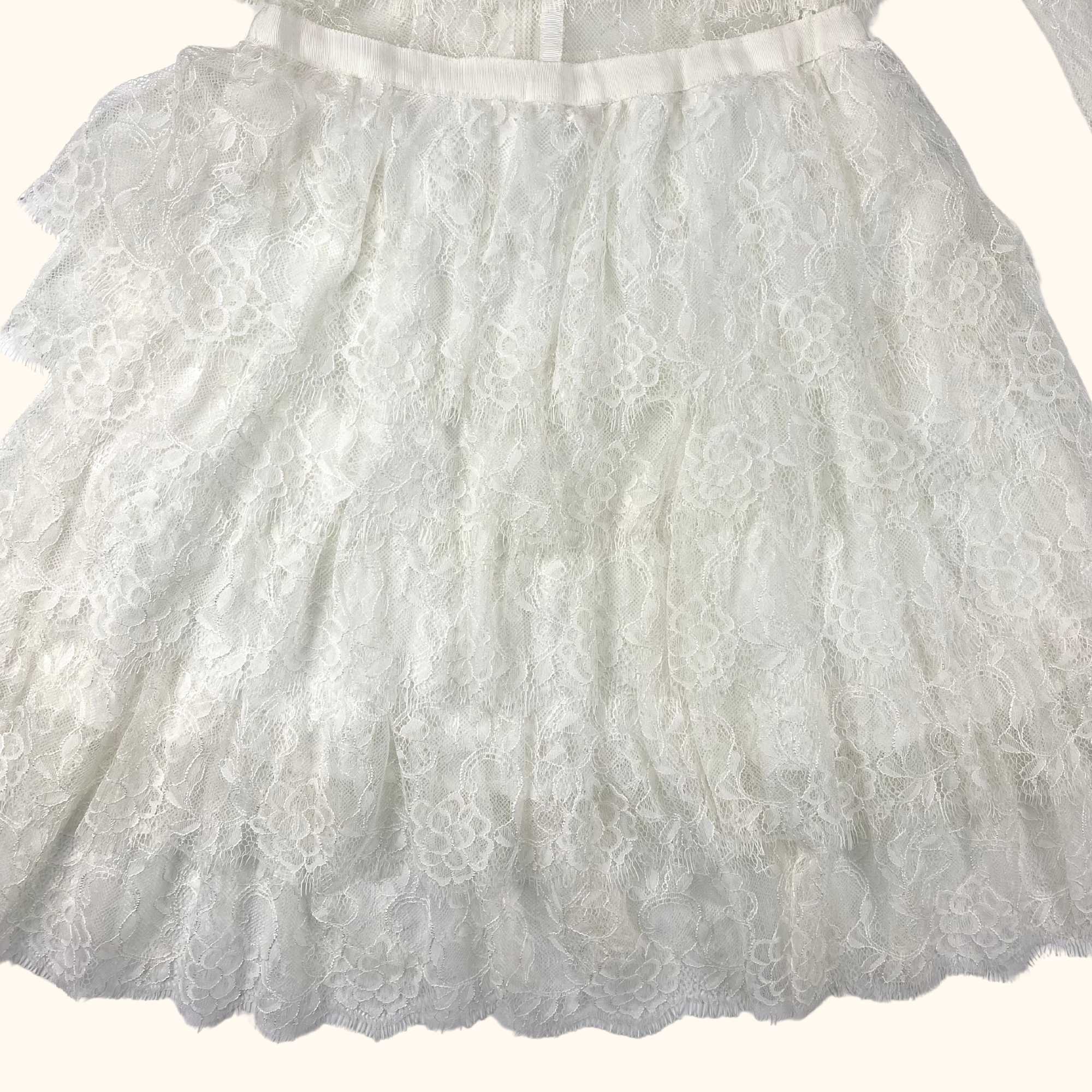 True Decadence White Mini Lace Dress - Size 6 - True Decadence - Dresses