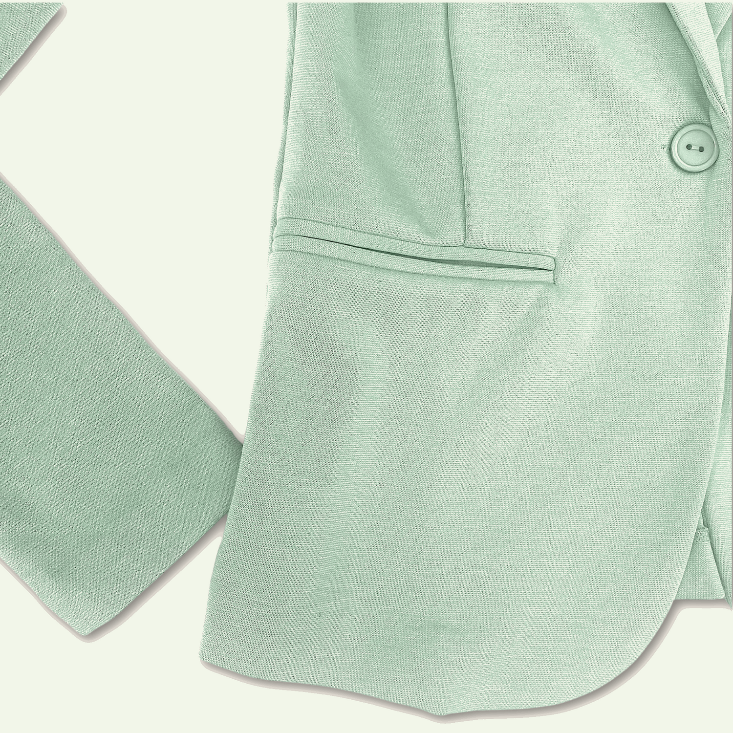 Ichi Mint Green Button Up Blazer - Size XS - Ichi - Blazers
